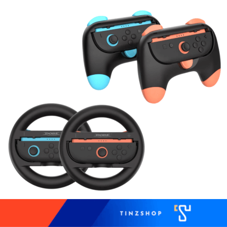 อุปกรณ์เสริมสำหรับ JOY-CON NINTENDO SWITCH 2 DOBE TNS-5110 (ชุดพวงมาลัยและกริ๊ป)_3